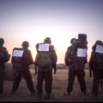 israeli soldiers at sunset