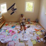 A wounded soldier had to clear the furniture from his room to provide space for all the supportive letters he received.